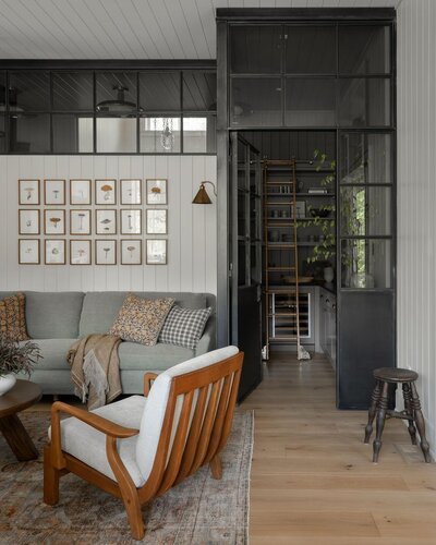 Brass shelving